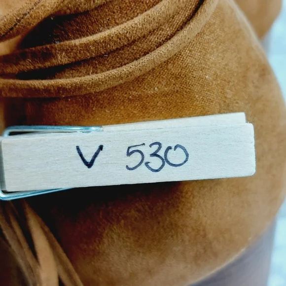 Crown Vintage Danica Faux Suede Slip On Summer Block Heel Sandals V530 - Picture 12 of 12